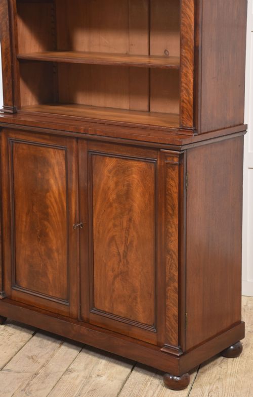 19THCENTURY MAHOGANY OPEN BOOKCASE - ADDITIONAL PHOTO 12