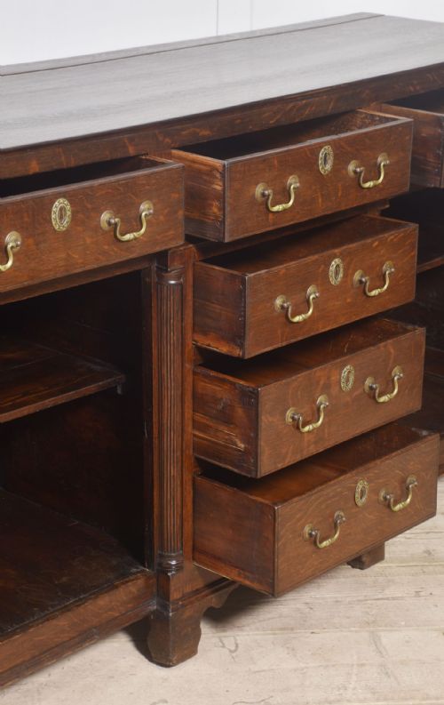 19TH CENTURY OAK DRESSER BASE - ADDITIONAL PHOTO 8