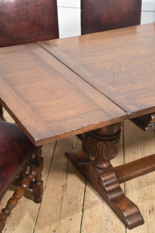 OAK DRAW LEAF REFECTORY TABLE - ADDITIONAL PHOTO 1