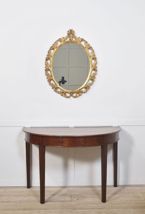 GILTWOOD OVAL WALL MIRROR - ADDITIONAL PHOTO 1