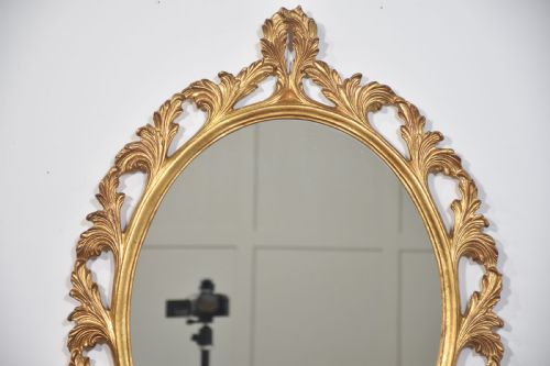 GILTWOOD OVAL WALL MIRROR - ADDITIONAL PHOTO 2