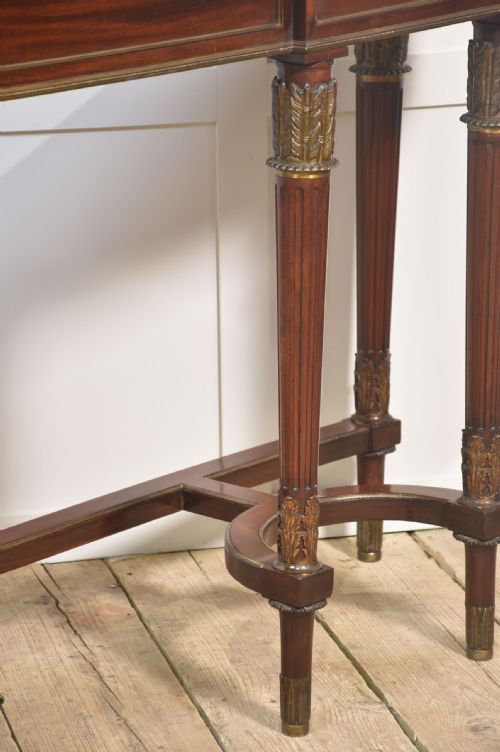 MAHOGANY LONG CONSOLE TABLEIN THE FRENCH EMPIRE REVIVAL STYLE - ADDITIONAL PHOTO 7