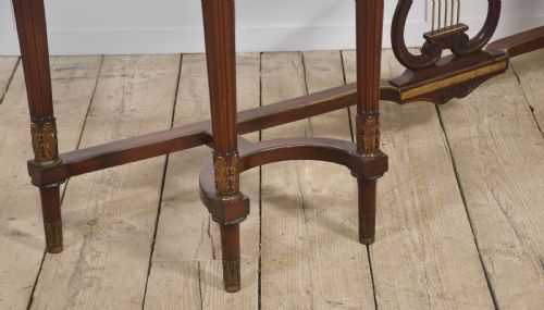 MAHOGANY LONG CONSOLE TABLEIN THE FRENCH EMPIRE REVIVAL STYLE - ADDITIONAL PHOTO 9