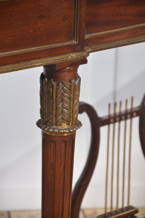 MAHOGANY LONG CONSOLE TABLEIN THE FRENCH EMPIRE REVIVAL STYLE - ADDITIONAL PHOTO 14