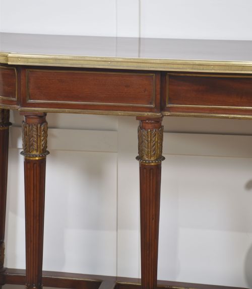 MAHOGANY LONG CONSOLE TABLEIN THE FRENCH EMPIRE REVIVAL STYLE - ADDITIONAL PHOTO 18
