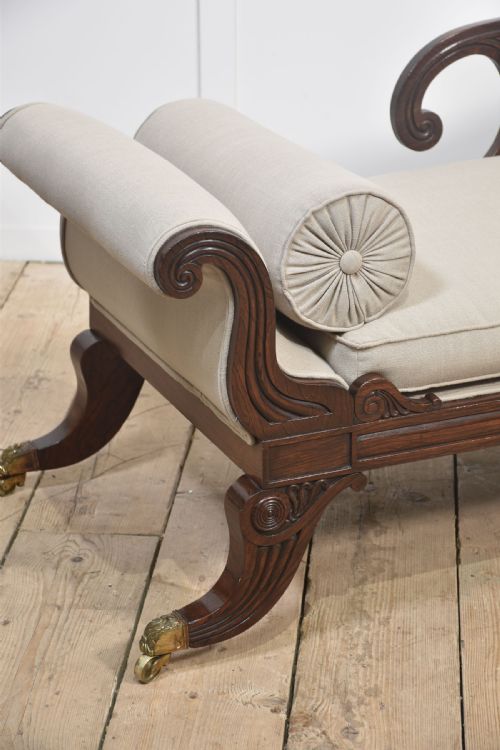 REGENCY ROSEWOOD CHAISE LOUNGE - ADDITIONAL PHOTO 1