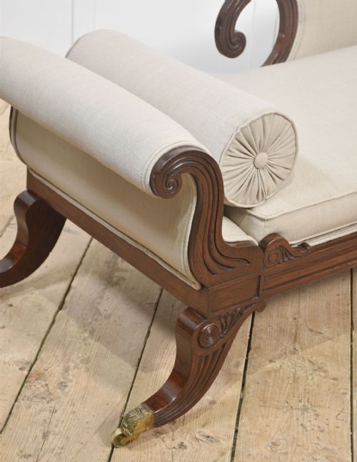 REGENCY ROSEWOOD CHAISE LOUNGE - ADDITIONAL PHOTO 7