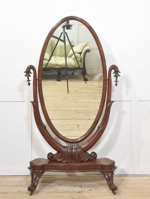 19THCENTURY CHEVAL MIRROR - ADDITIONAL PHOTO 3