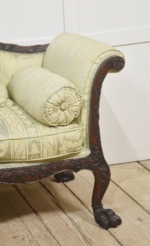 PAIR OF CHIPPENDALE REVIVAL SETTEES - ADDITIONAL PHOTO 10