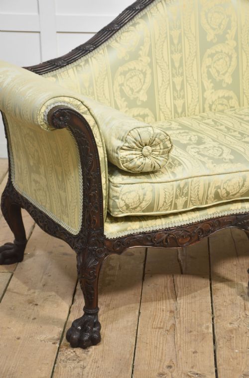 PAIR OF CHIPPENDALE REVIVAL SETTEES - ADDITIONAL PHOTO 12