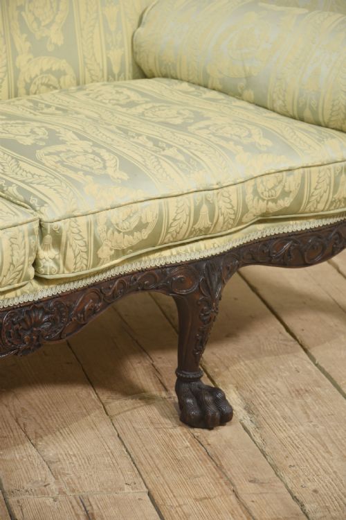 PAIR OF CHIPPENDALE REVIVAL SETTEES - ADDITIONAL PHOTO 14