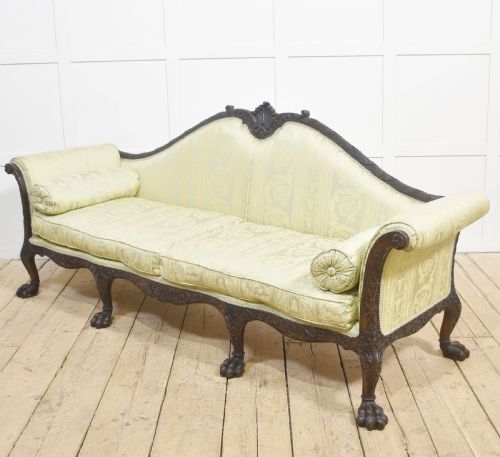 PAIR OF CHIPPENDALE REVIVAL SETTEES - ADDITIONAL PHOTO 15