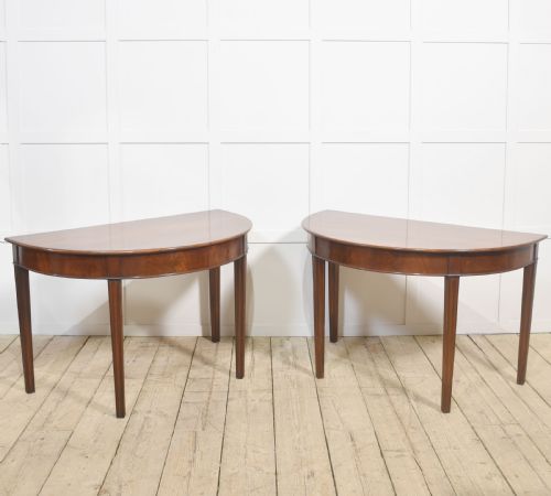 PAIR OF MAHOGANY HALL TABLES - ADDITIONAL PHOTO 4