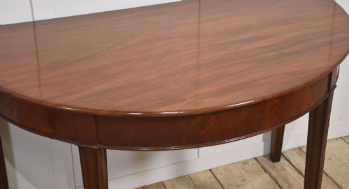 PAIR OF MAHOGANY HALL TABLES - ADDITIONAL PHOTO 5