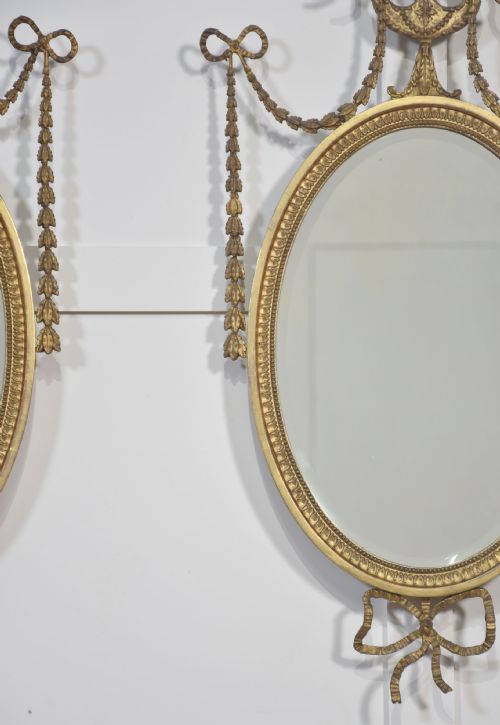 PAIR OF LATE REGENCY GILTWOOD WALL MIRRORS - ADDITIONAL PHOTO 1