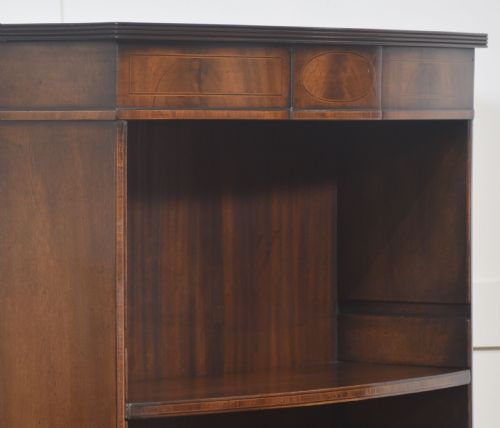 MAHOGANY INLAID OPEN BOOKCASE - ADDITIONAL PHOTO 8