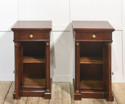 PAIR OF EMPIRE STYLE MAHOGANY BEDSIDE CABINETS - ADDITIONAL PHOTO 6
