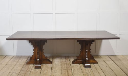 GOTHIC REVIVAL REFECTORY DINING TABLE - ADDITIONAL PHOTO 2