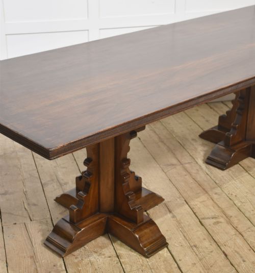 GOTHIC REVIVAL REFECTORY DINING TABLE - ADDITIONAL PHOTO 4