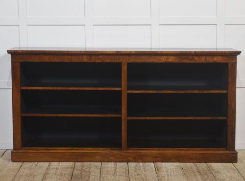 19TH CENTURY ROSEWOOD OPEN BOOKCASE - ADDITIONAL PHOTO 6