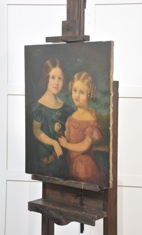 FULLY ADJUSTABLE OAK ARTISTS EASEL - ADDITIONAL PHOTO 6