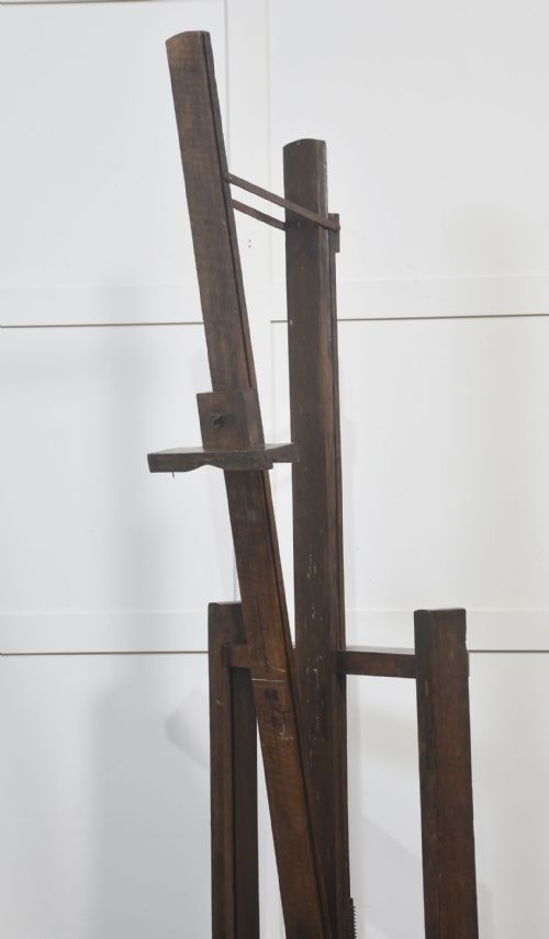 FULLY ADJUSTABLE OAK ARTISTS EASEL - ADDITIONAL PHOTO 9