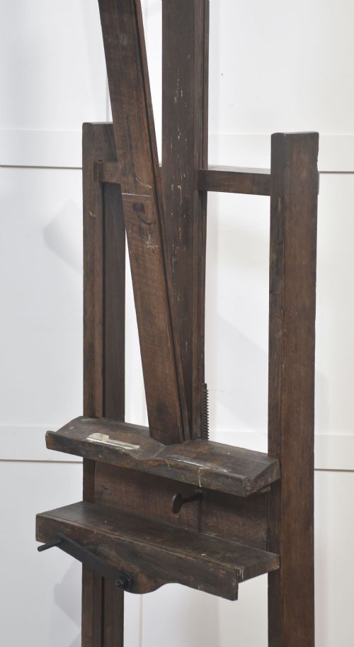 FULLY ADJUSTABLE OAK ARTISTS EASEL - ADDITIONAL PHOTO 10