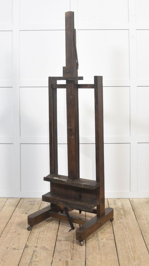 FULLY ADJUSTABLE OAK ARTISTS EASEL - ADDITIONAL PHOTO 11