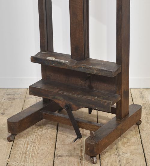 FULLY ADJUSTABLE OAK ARTISTS EASEL - ADDITIONAL PHOTO 12