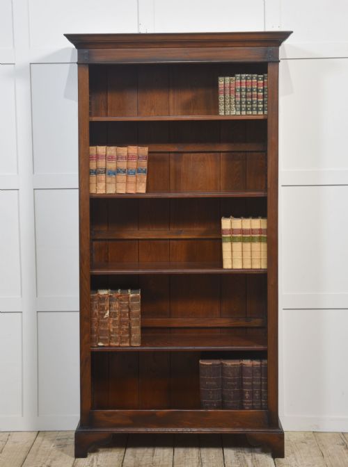 SOLID OAK OPEN BOOKCASE - ADDITIONAL PHOTO 3