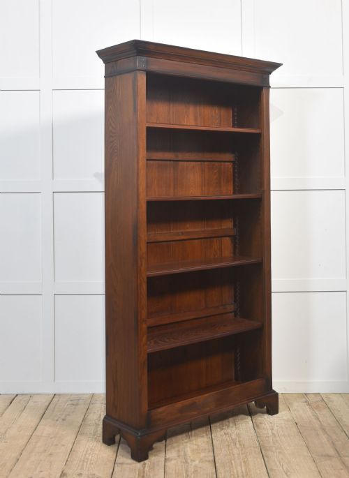 SOLID OAK OPEN BOOKCASE - ADDITIONAL PHOTO 4