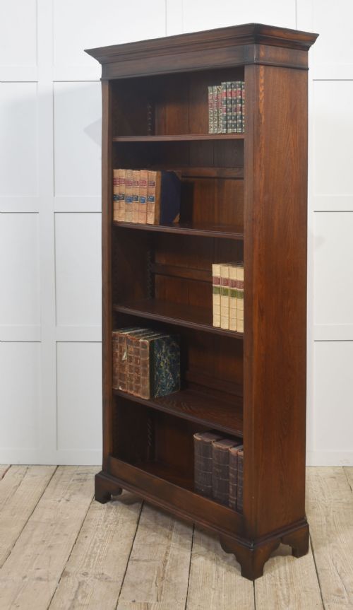 SOLID OAK OPEN BOOKCASE - ADDITIONAL PHOTO 5