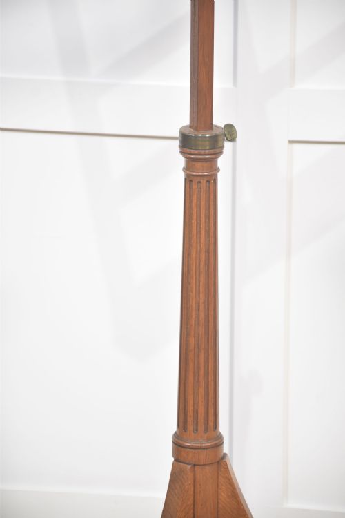 PAIR OF OAK ADJUSTABLE MUSIC STANDS - ADDITIONAL PHOTO 5