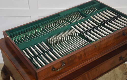 MAHOGANY CUTLERY CHEST BY WALKER HALL SHEFFIELD - ADDITIONAL PHOTO 8