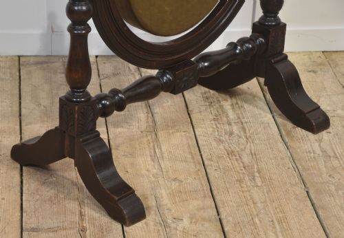 OAK AND BRASS DINNER GONG - ADDITIONAL PHOTO 5