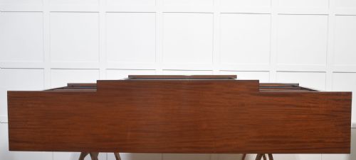 MAHOGANY BREAKFRONT OPEN BOOKCASE - ADDITIONAL PHOTO 14