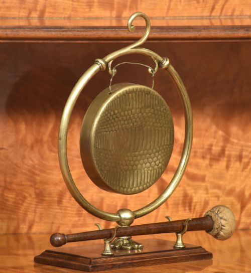 BRASS TABLETOP GONG - ADDITIONAL PHOTO 2