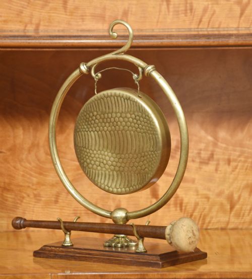 BRASS TABLETOP GONG - ADDITIONAL PHOTO 3