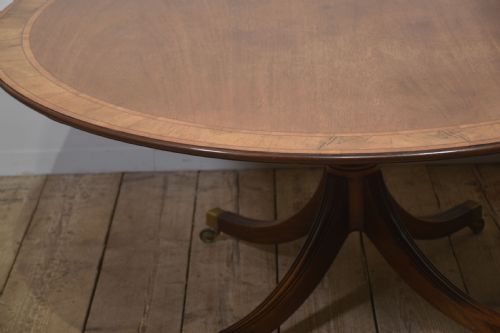 ELEGANT GEORGIANSTYLE MAHOGANY PEDESTAL DINING TABLE - ADDITIONAL PHOTO 6