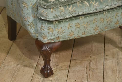PAIR OF EARLY 20THCENTURY WINGBACK ARMCHAIRS - ADDITIONAL PHOTO 2