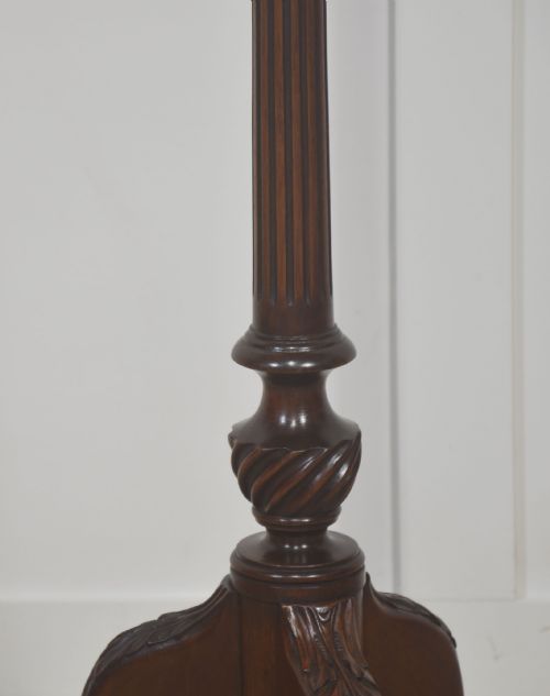 TALL MAHOGANY TRIPOD WINE TABLE - ADDITIONAL PHOTO 5