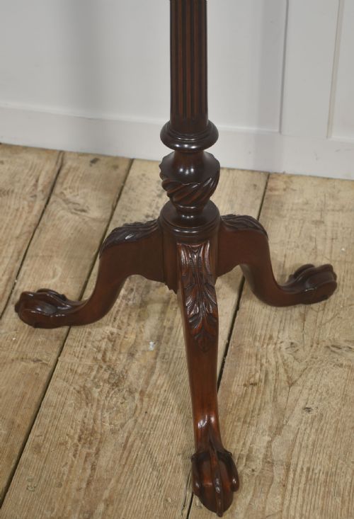 TALL MAHOGANY TRIPOD WINE TABLE - ADDITIONAL PHOTO 7