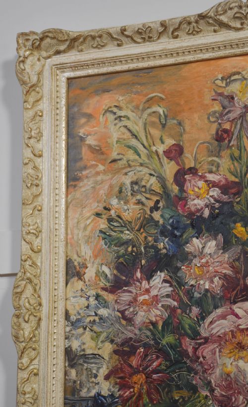OIL ON CANVAS FLORAL STILL LIFE - ADDITIONAL PHOTO 3