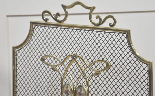 DECORATIVE BRASS FIREPLACE SCREEN - ADDITIONAL PHOTO 6