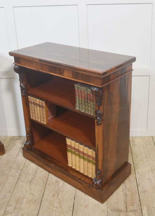 PAIR OF 19THCENTURY ROSEWOOD OPEN BOOKCASES - ADDITIONAL PHOTO 9