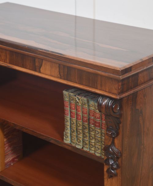 PAIR OF 19THCENTURY ROSEWOOD OPEN BOOKCASES - ADDITIONAL PHOTO 10