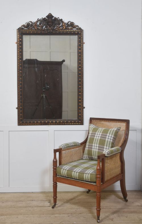 NEOCLASSICAL CARVED GILTWOOD WALL MIRROR - ADDITIONAL PHOTO 1