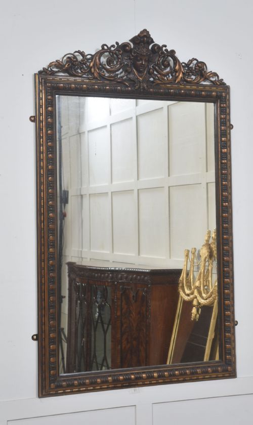 NEOCLASSICAL CARVED GILTWOOD WALL MIRROR - ADDITIONAL PHOTO 2