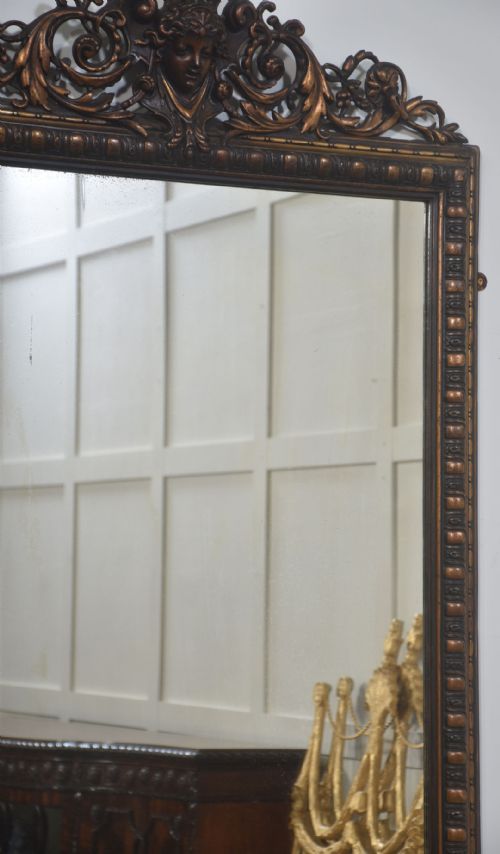 NEOCLASSICAL CARVED GILTWOOD WALL MIRROR - ADDITIONAL PHOTO 4