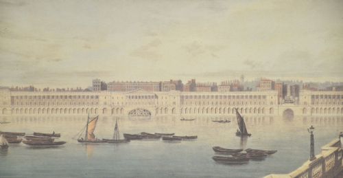 SET OF SIX FRAMED COLOURED PRINTS OF VIEWS OF THE RIVER THAMES - ADDITIONAL PHOTO 3